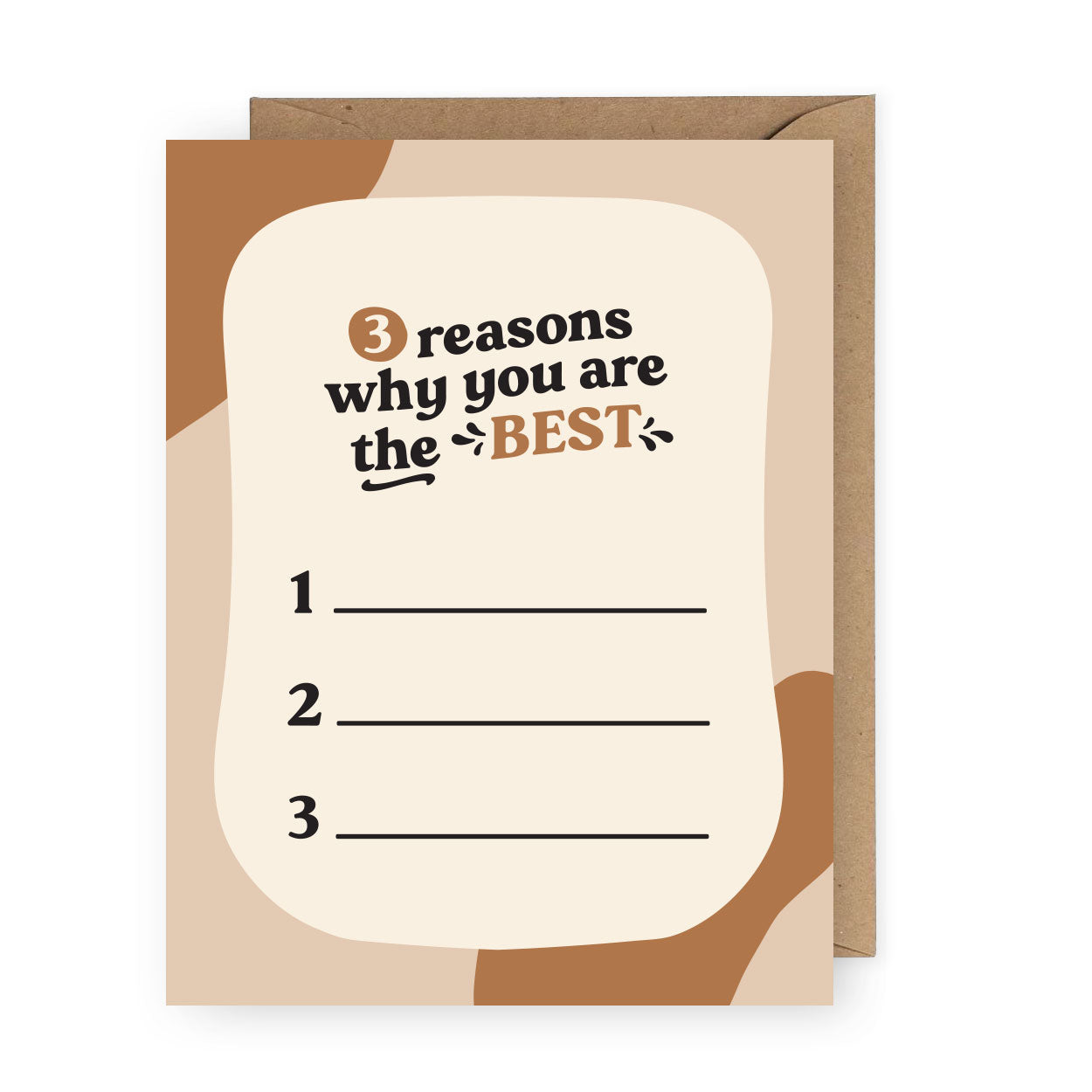 3 Reasons Why You are the Best - Card