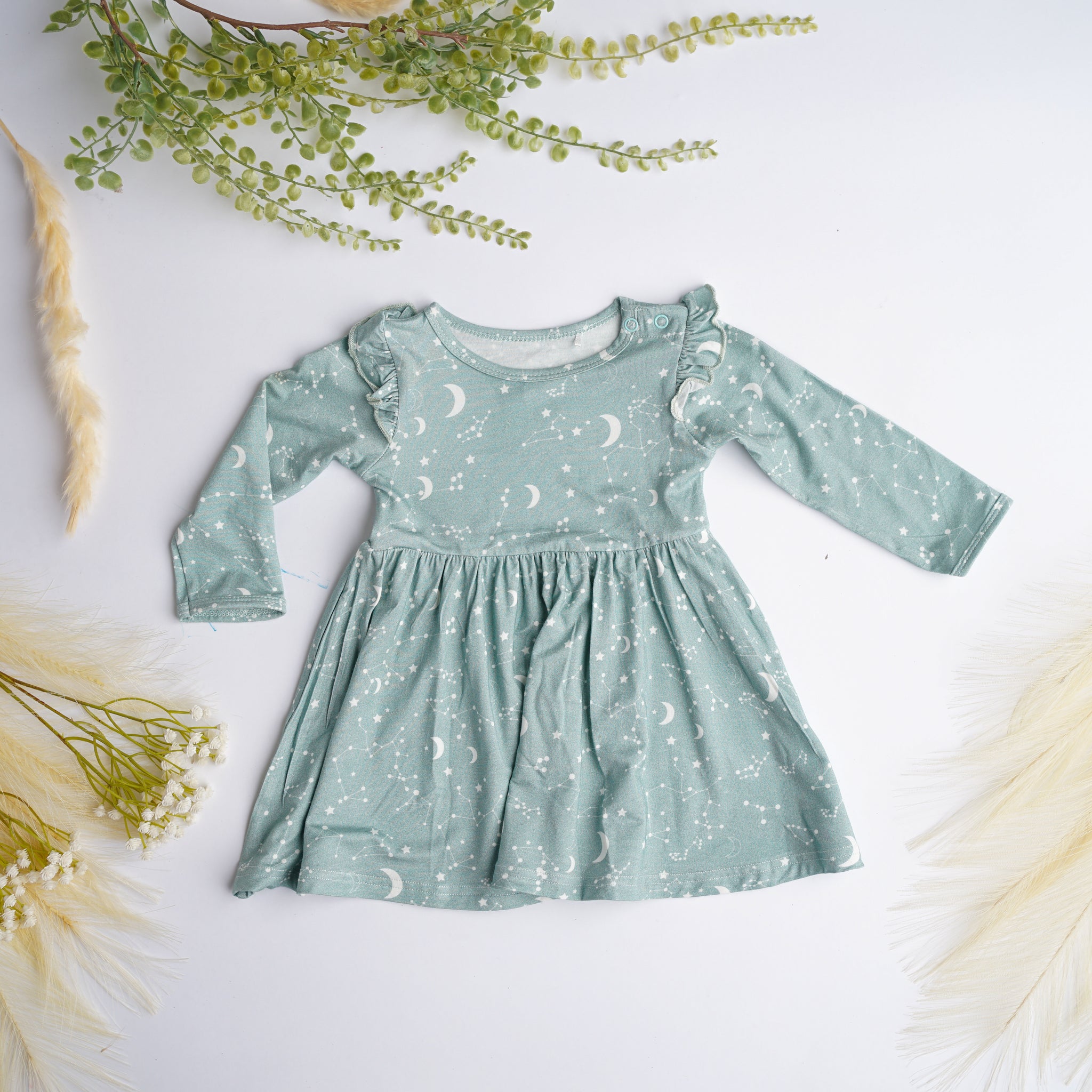 Baby's Breath Bamboo Long Sleeve Baby Dress