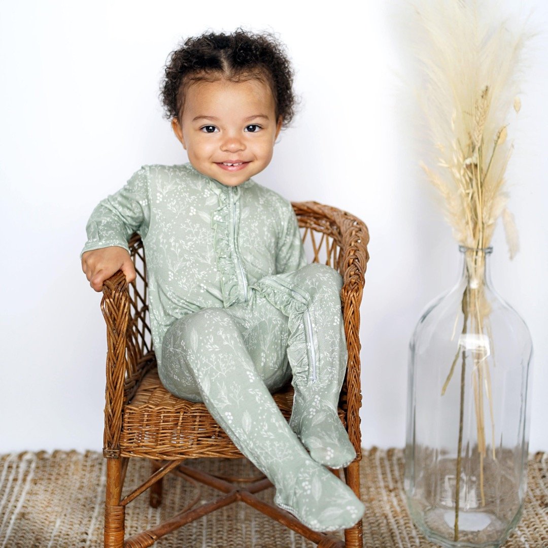 Baby's Breathe Bamboo Baby Footie Pajama