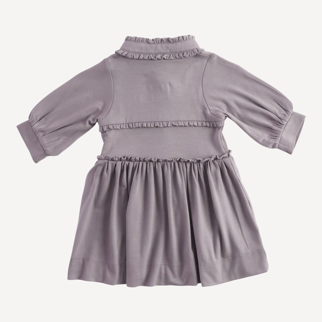 Long Sleeve Tiny Ruffle Dress