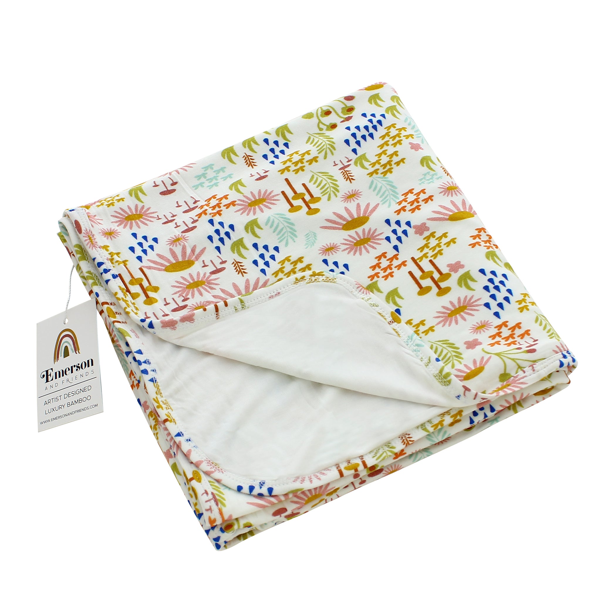 Wildflower Luxury Bamboo Baby Blanket