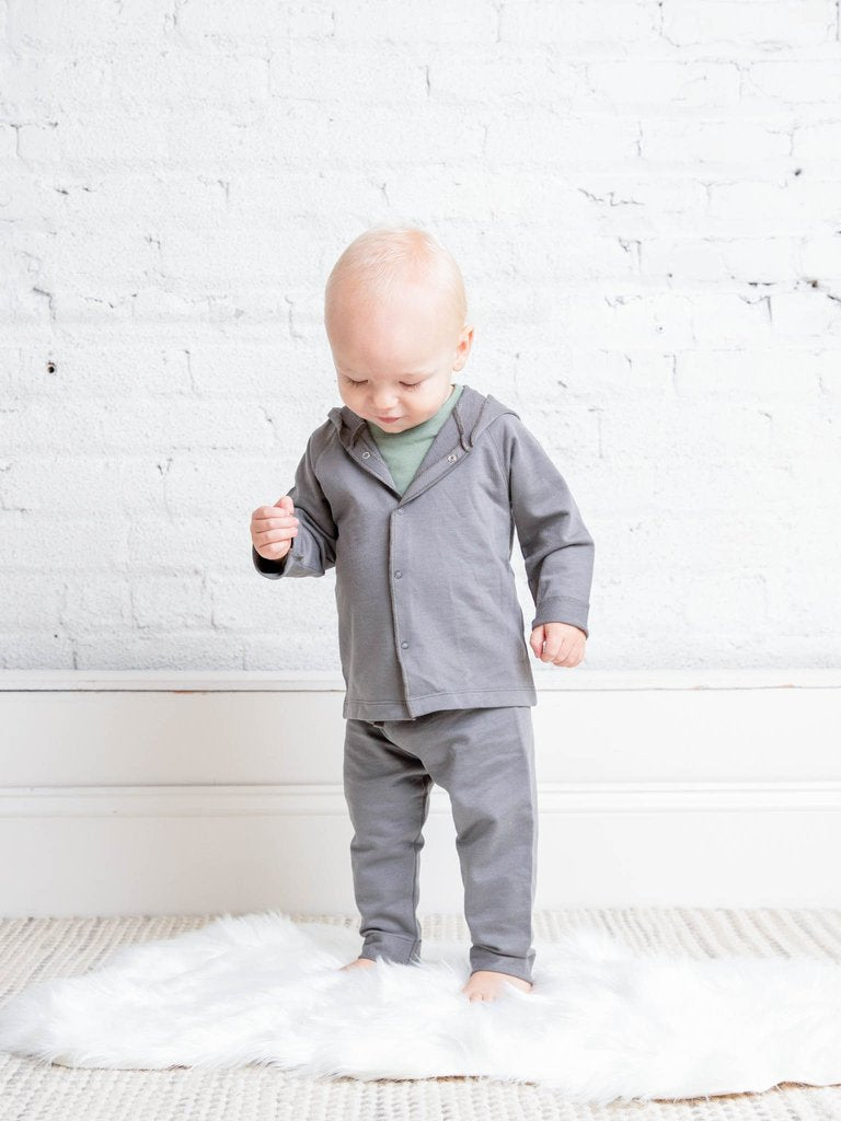 Organic Torr Button Down Hoodie | 100% Cotton & Nickel-Free Snaps