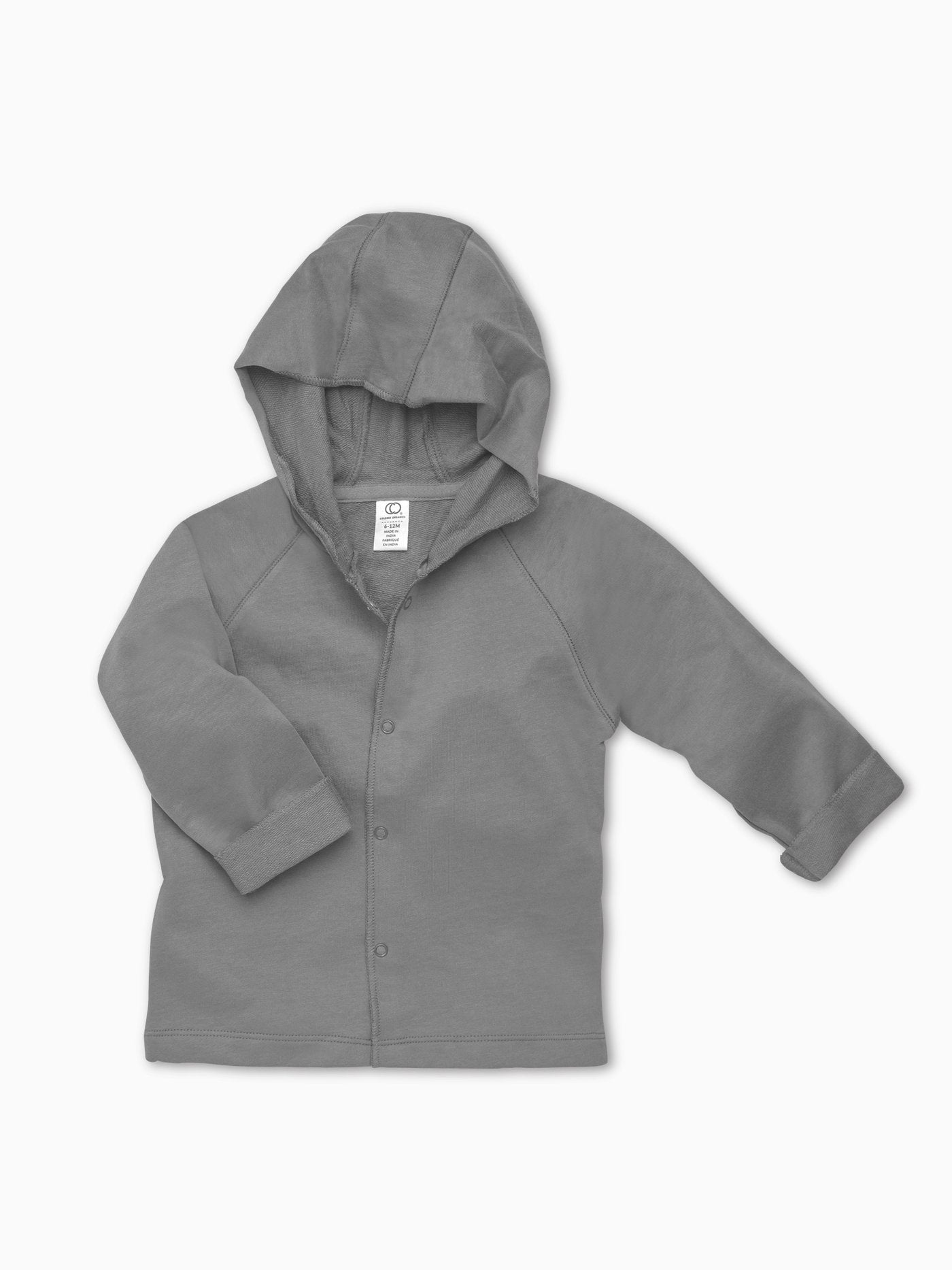 Organic Torr Button Down Hoodie | 100% Cotton & Nickel-Free Snaps